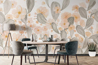 Pink Cactus Flower Wallpaper Mural - Wallanza