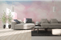 Pink Clouds Wallpaper Mural - Wallanza