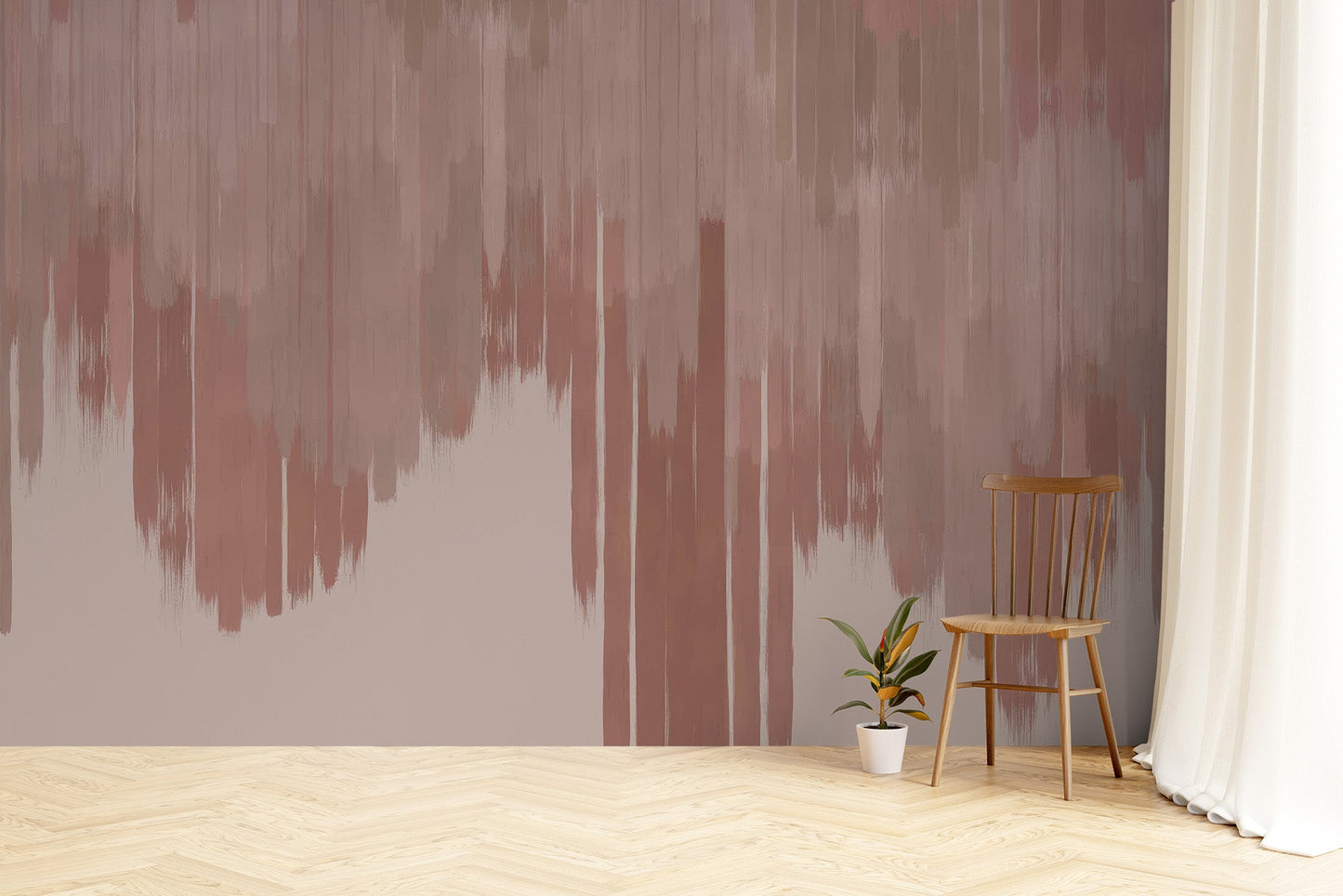 Pink Fade Abstract Wall Mural - Wallanza