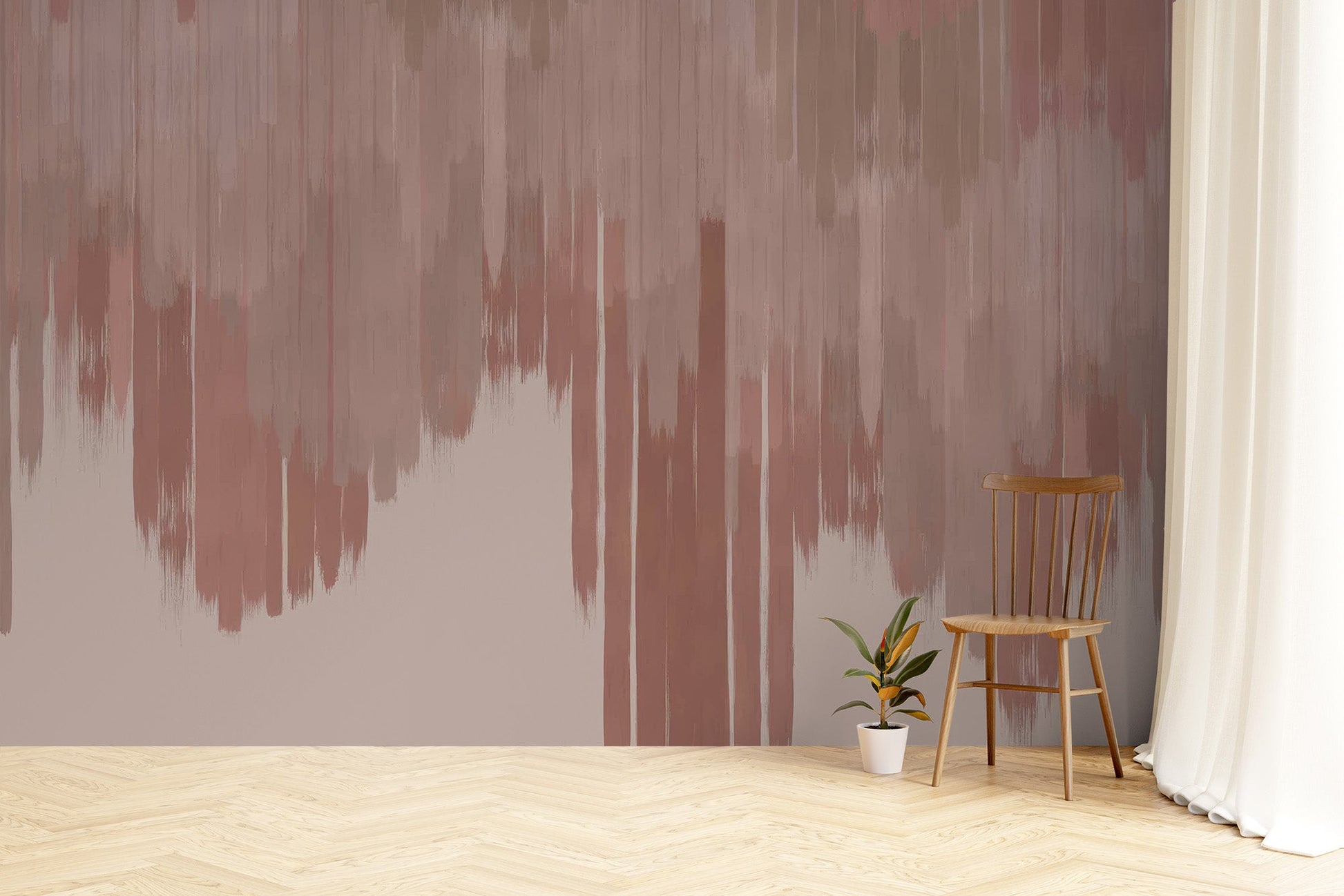 Pink Fade Abstract Wall Mural - Wallanza