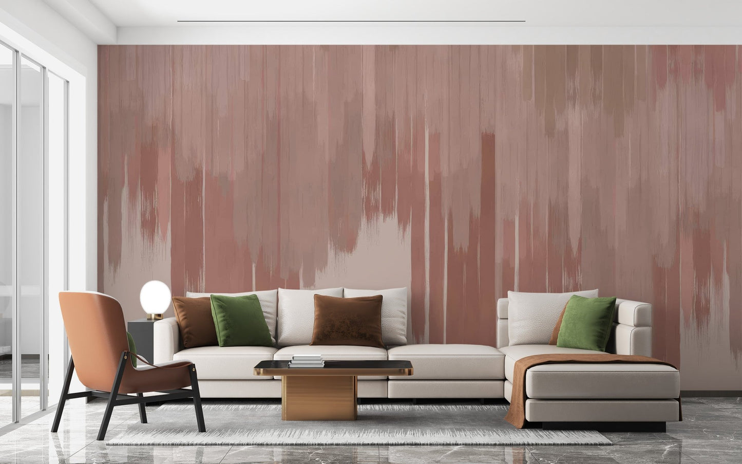 Pink Fade Abstract Wall Mural - Wallanza