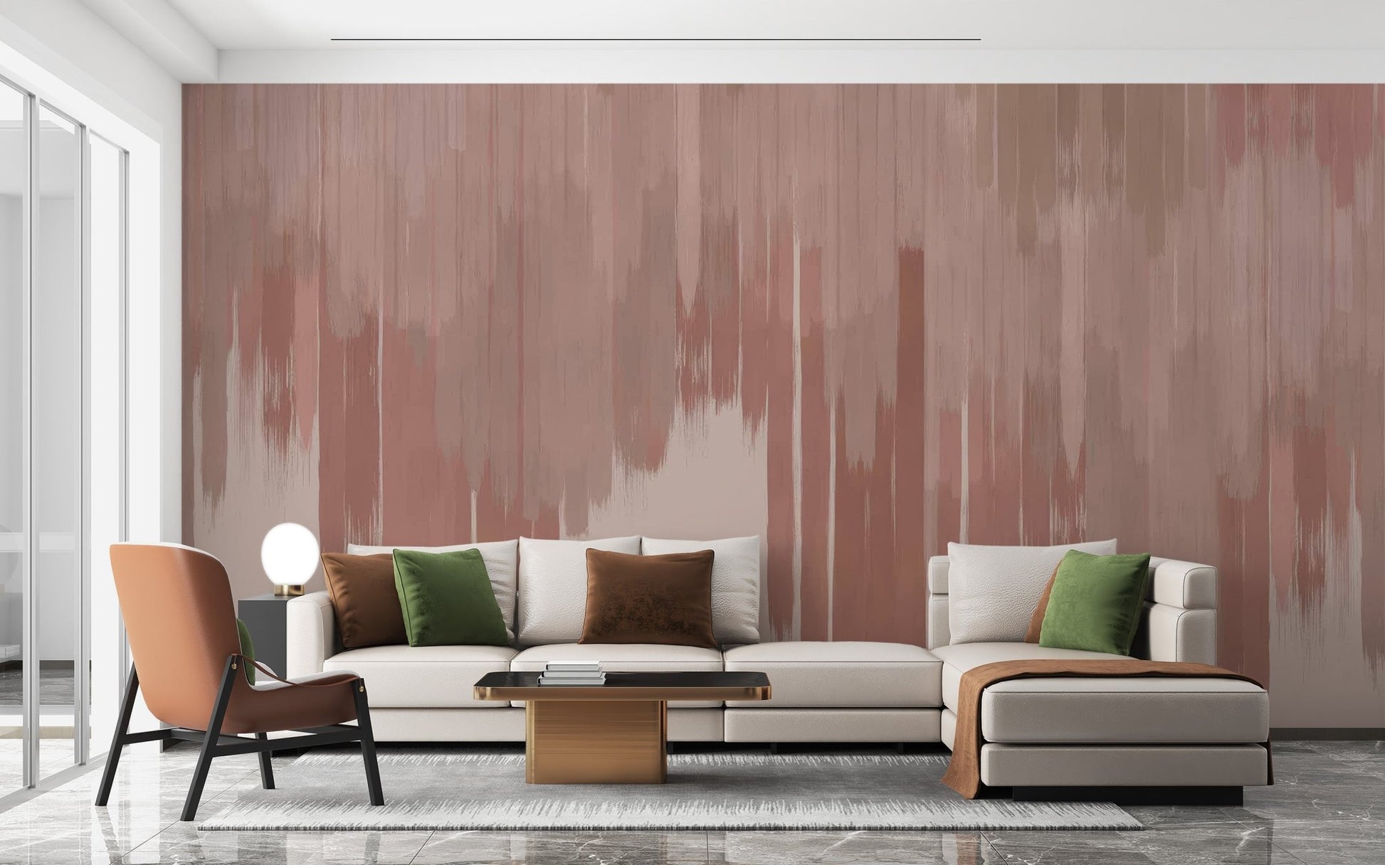 Pink Fade Abstract Wall Mural - Wallanza