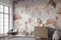 Pink Fairyland Wallpaper Mural - Wallanza