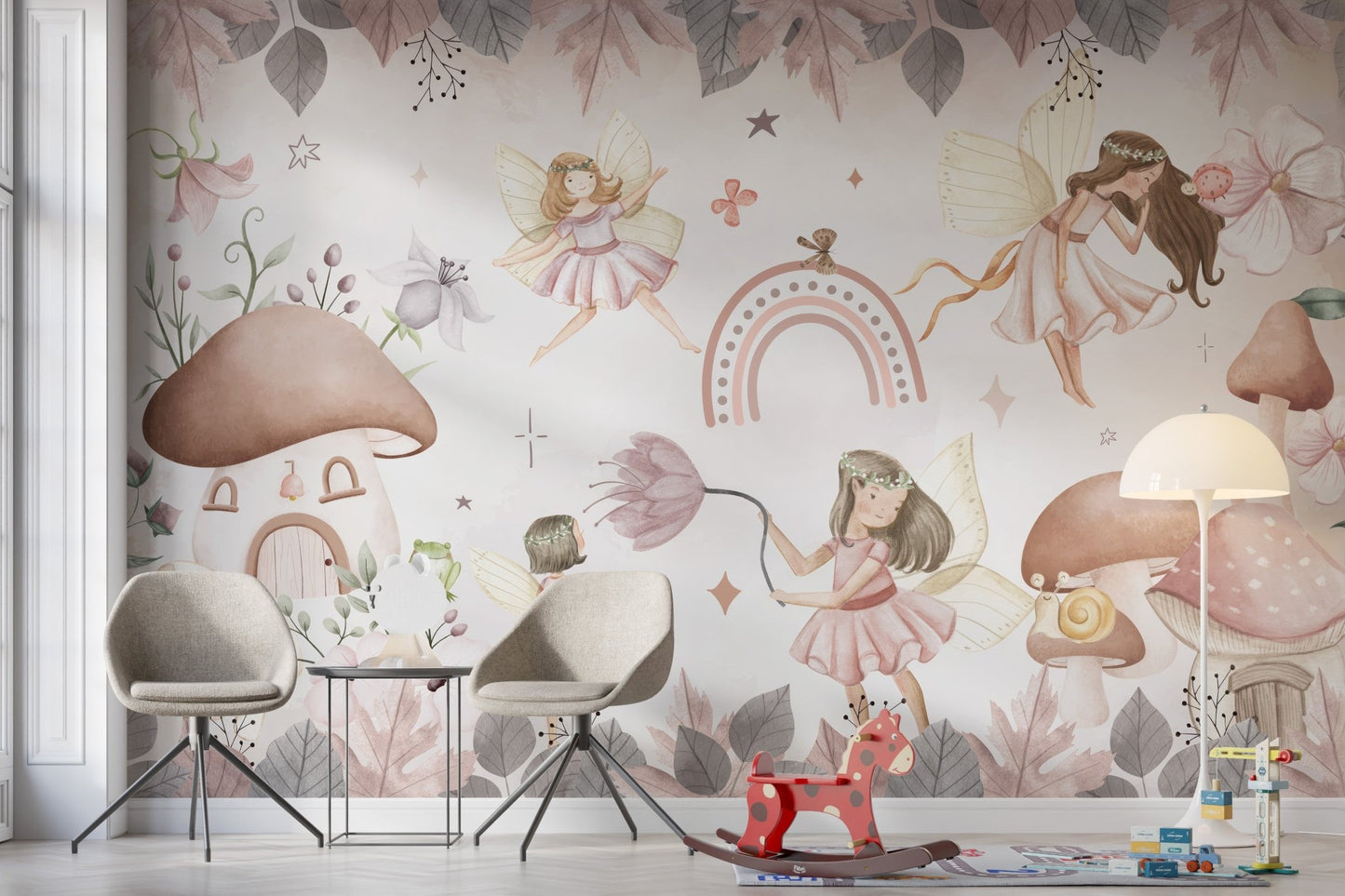 Pink Fairyland Wallpaper Mural - Wallanza