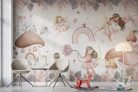 Pink Fairyland Wallpaper Mural - Wallanza