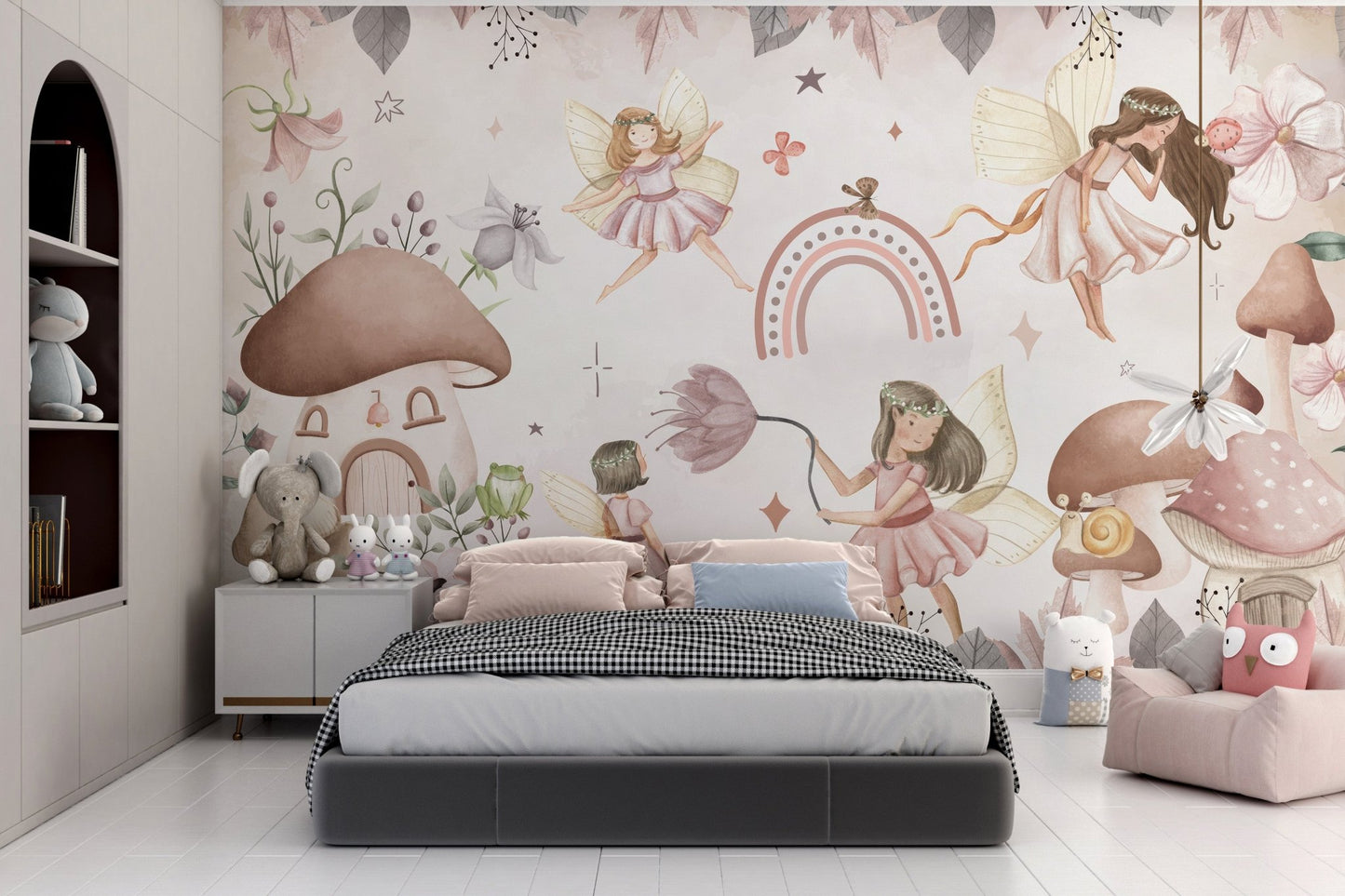 Pink Fairyland Wallpaper Mural - Wallanza