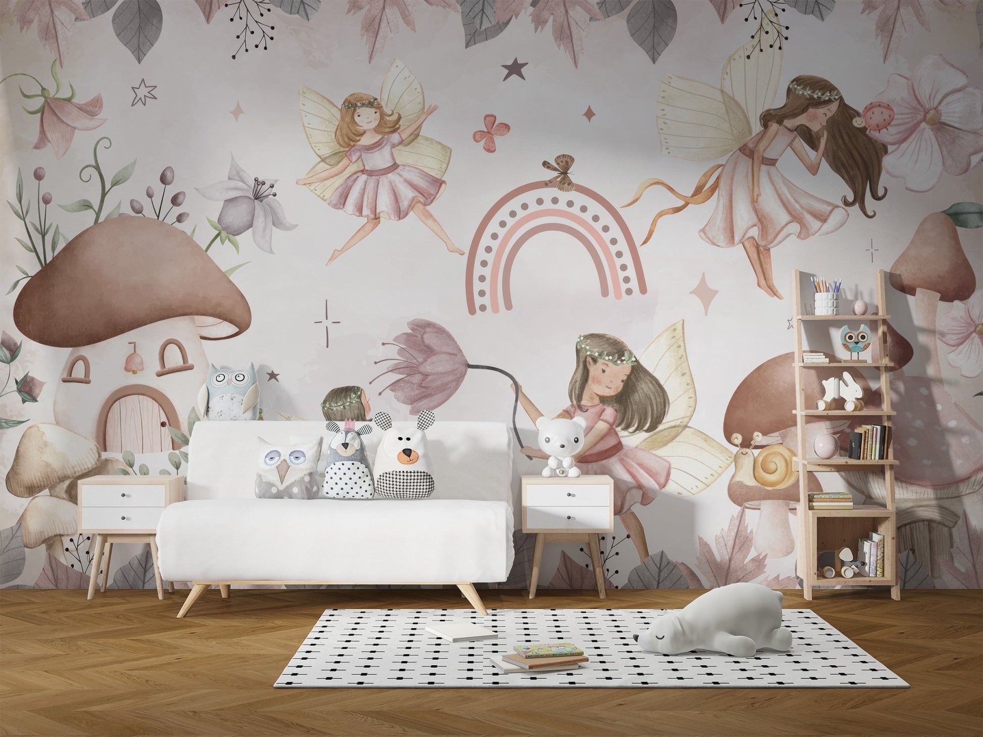 Pink Fairyland Wallpaper Mural - Wallanza