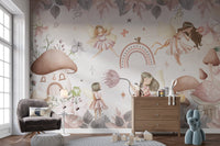 Pink Fairyland Wallpaper Mural - Wallanza