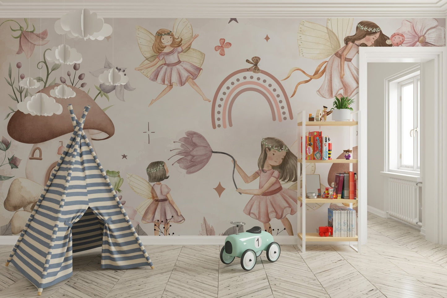 Pink Fairyland Wallpaper Mural - Wallanza