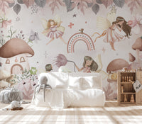 Pink Fairyland Wallpaper Mural - Wallanza