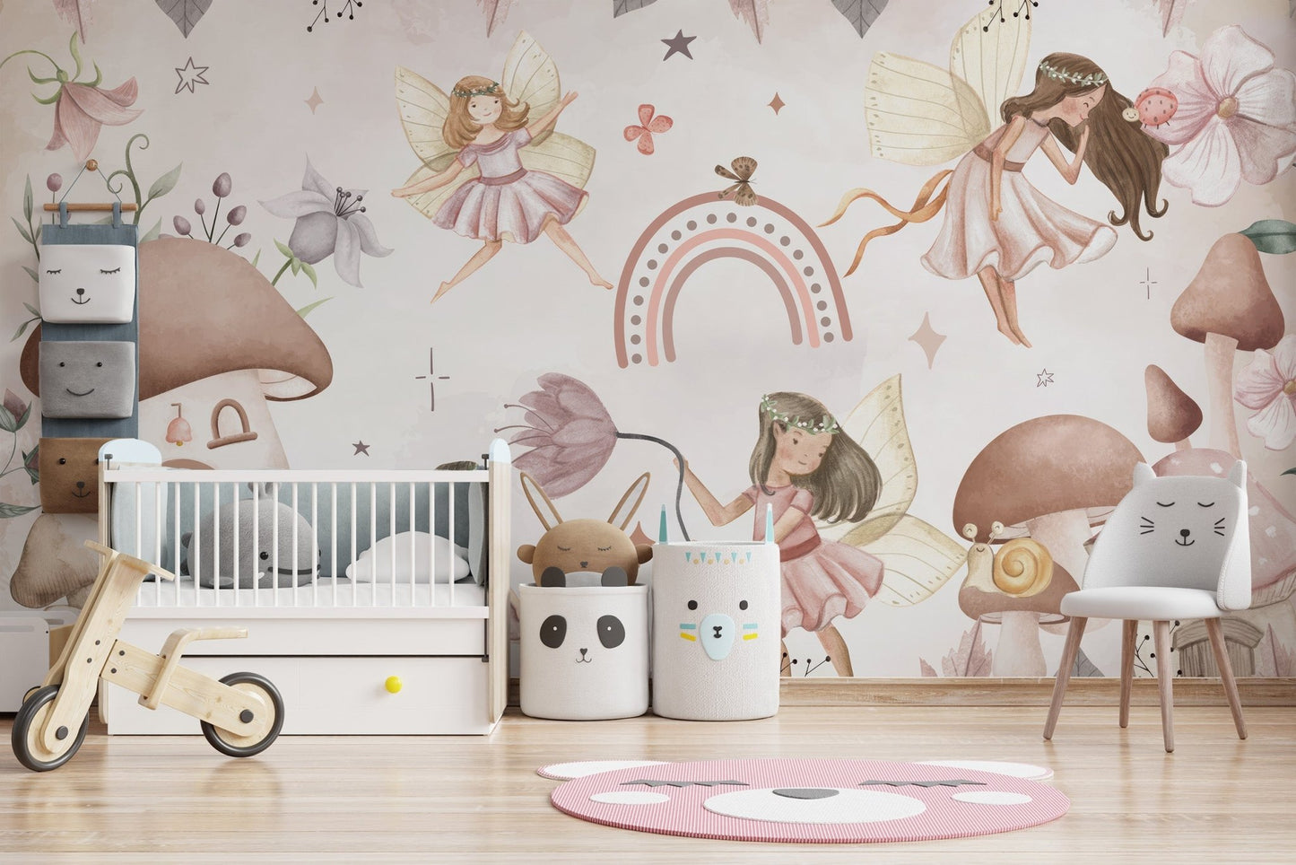 Pink Fairyland Wallpaper Mural - Wallanza