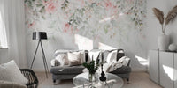 Pink Hanging Flower Wall Mural - Wallanza