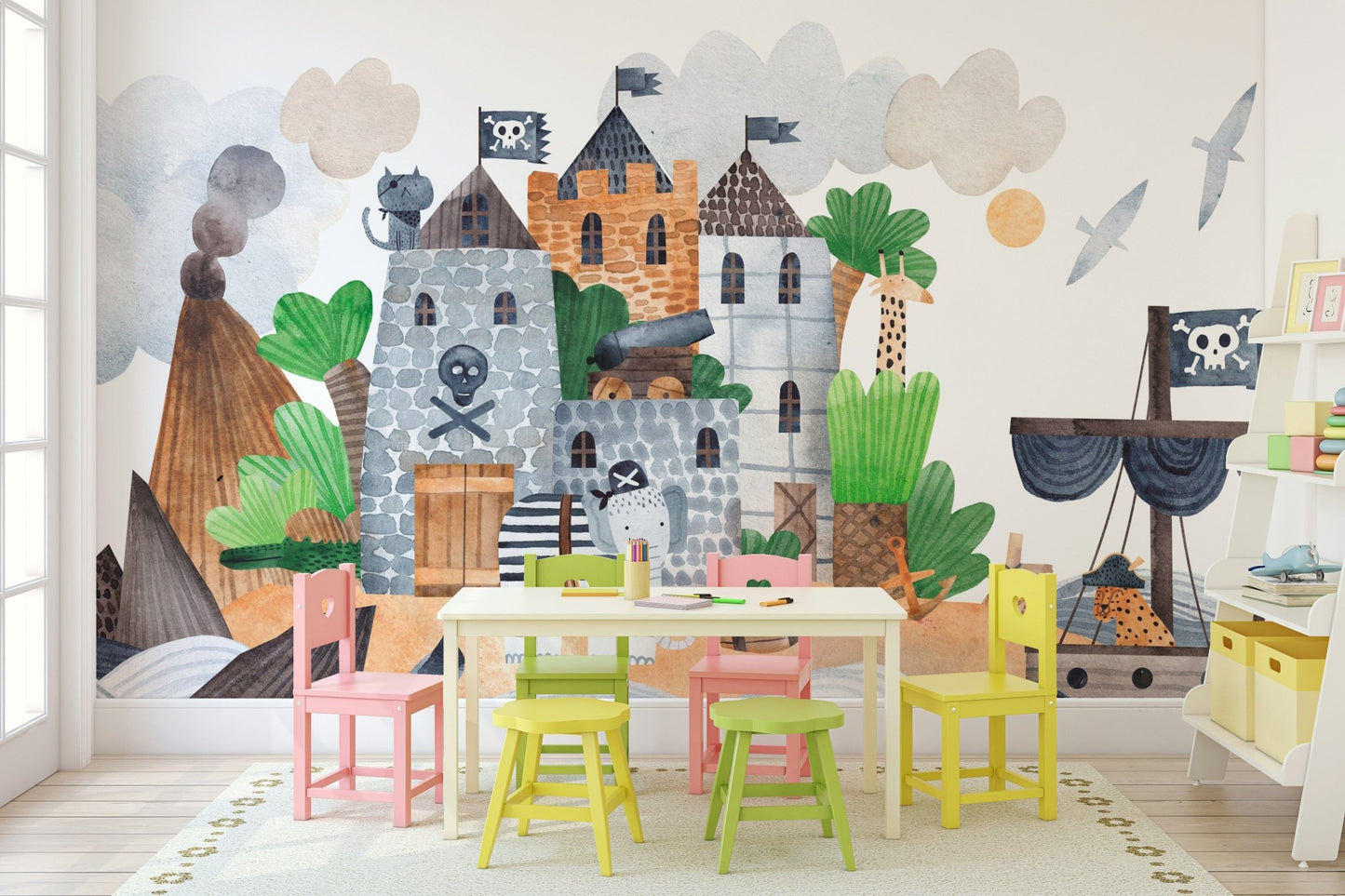 Pirate Cove Adventure Wall Mural - Wallanza