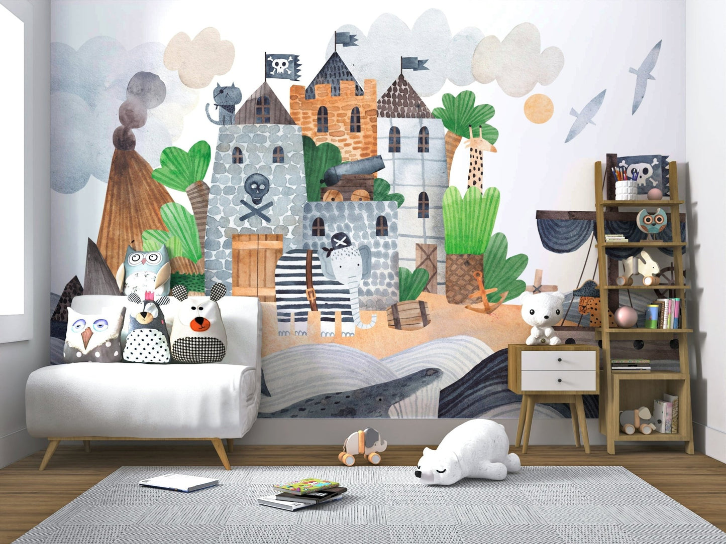 Pirate Cove Adventure Wall Mural - Wallanza