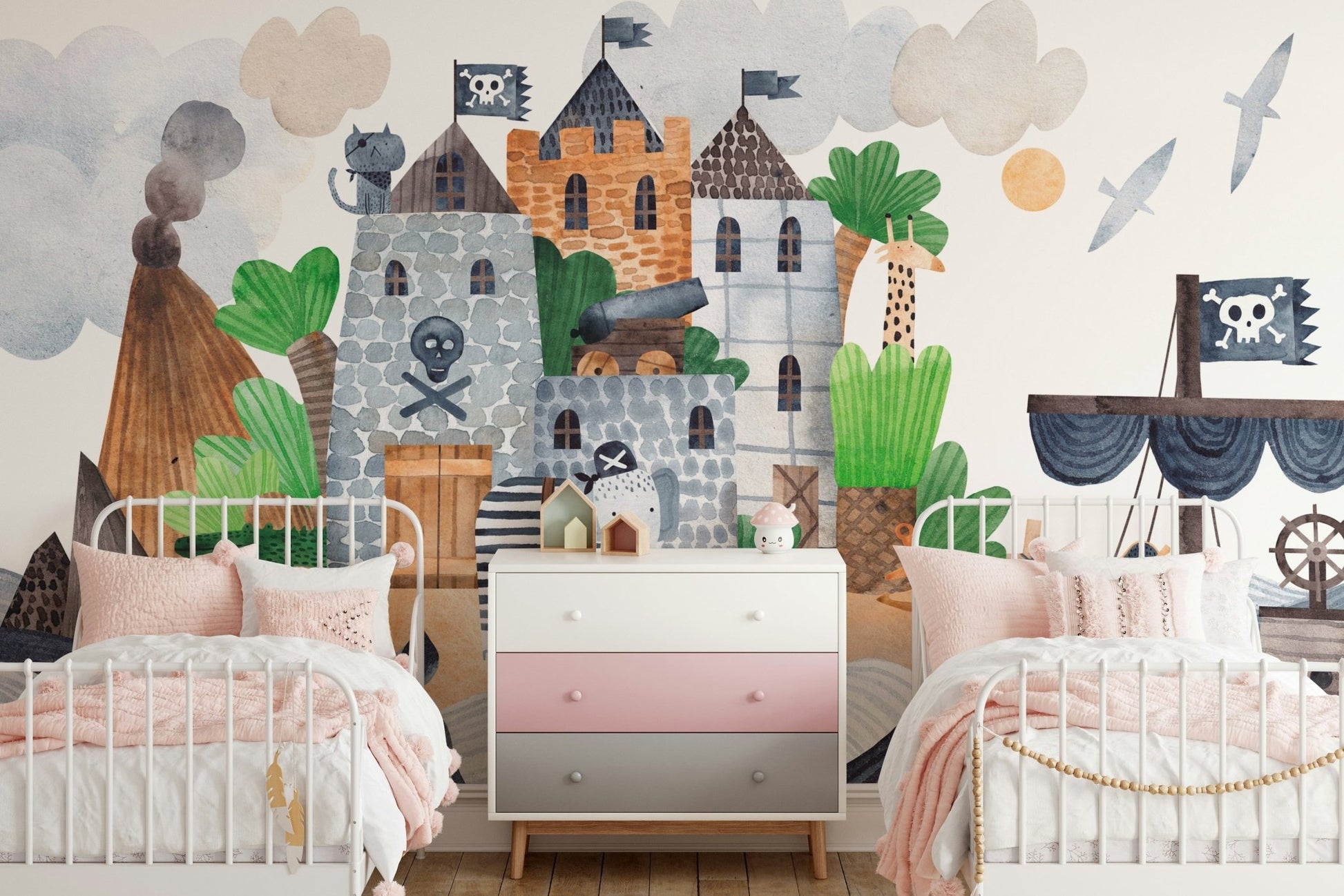 Pirate Cove Adventure Wall Mural - Wallanza