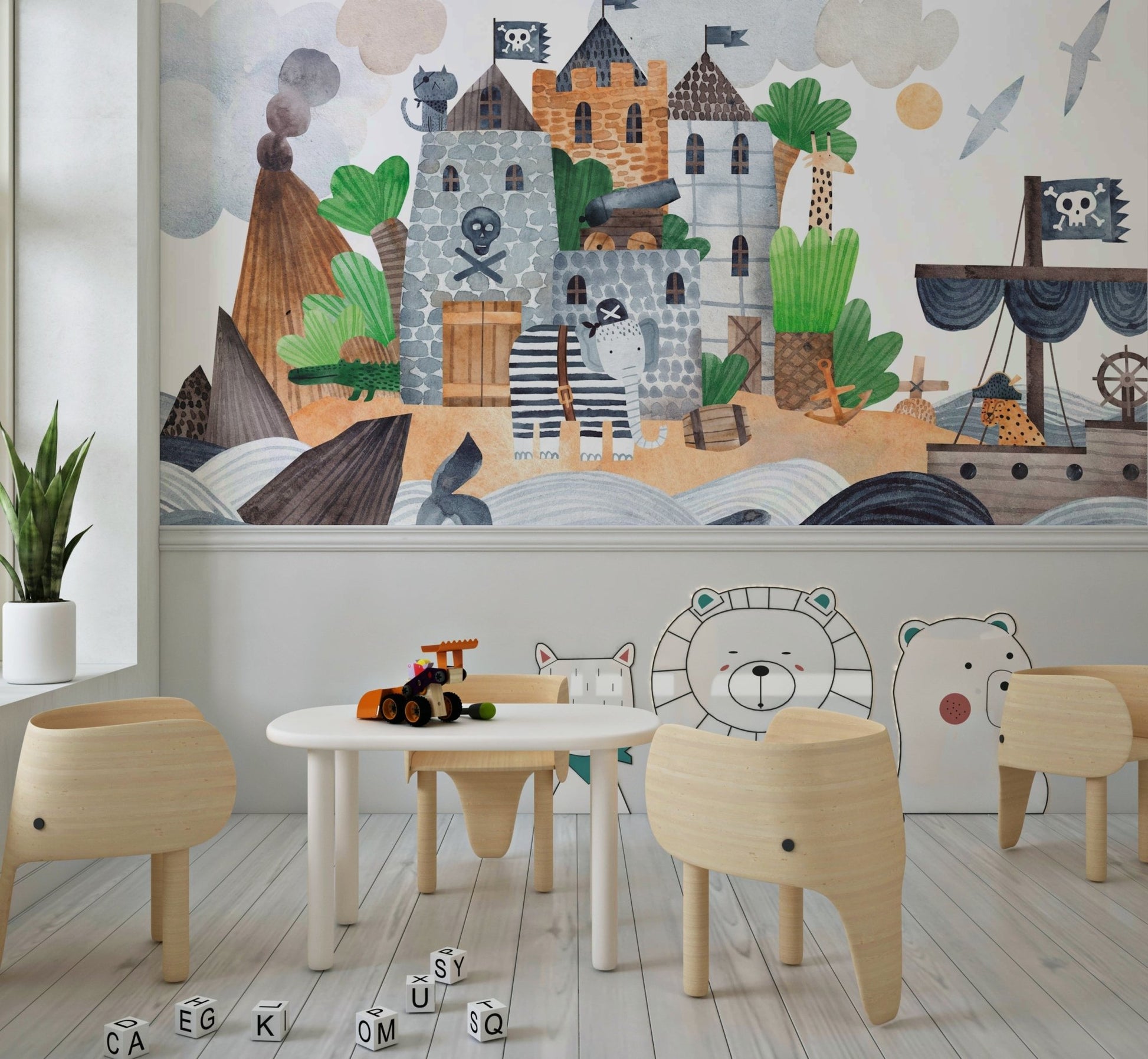 Pirate Cove Adventure Wall Mural - Wallanza