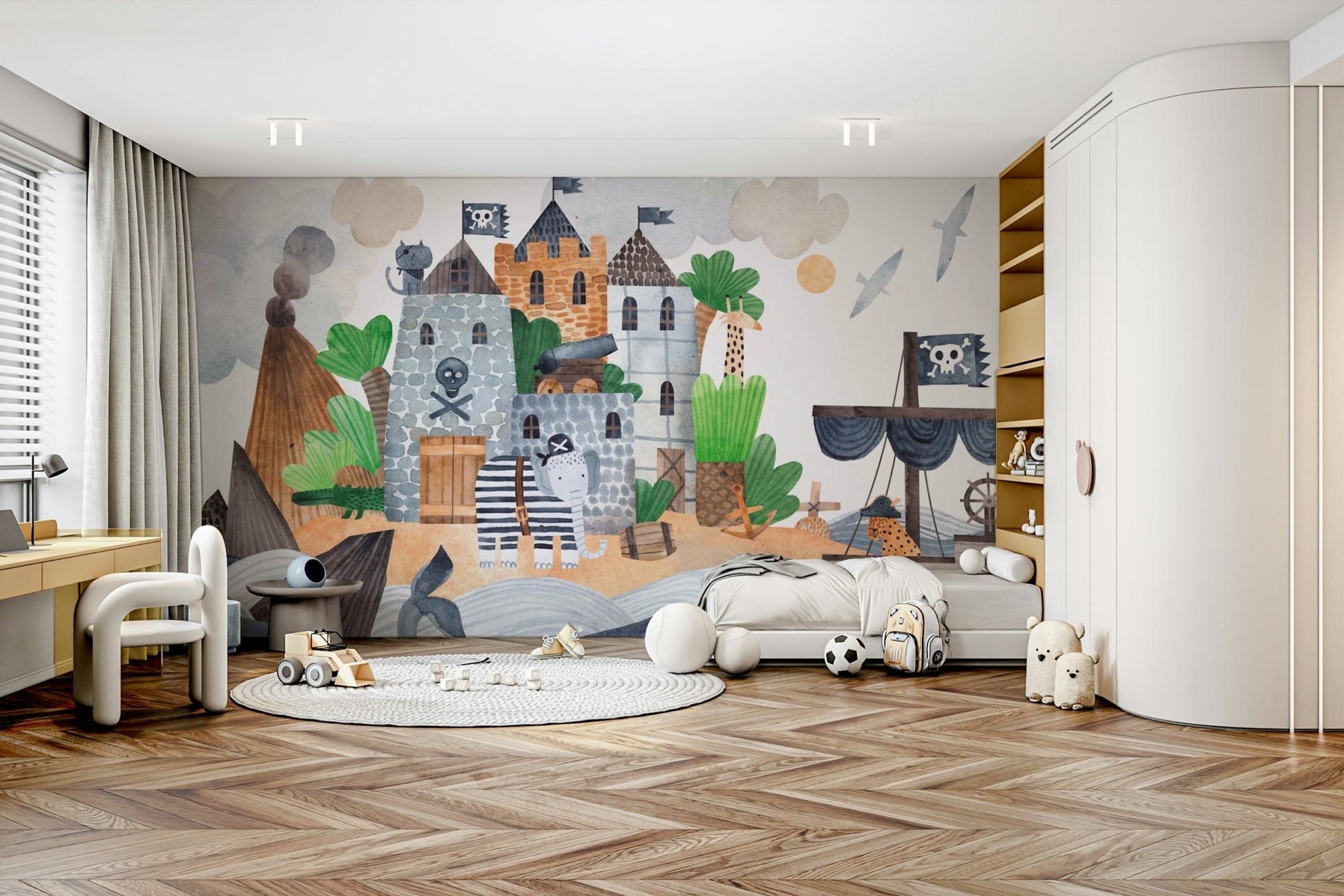 Pirate Cove Adventure Wall Mural - Wallanza