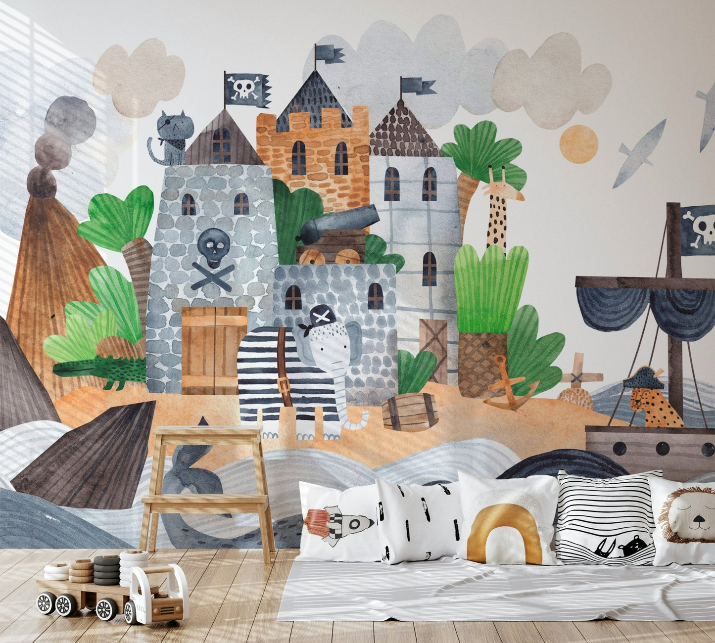 Pirate Cove Adventure Wall Mural - Wallanza