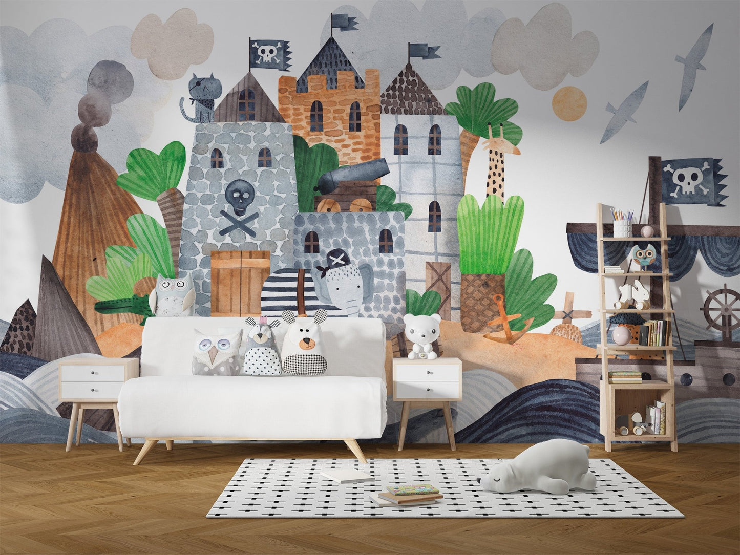 Pirates Castle Kids Wall Mural - Wallanza