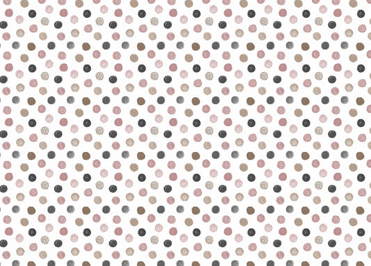 Pastel Seamless Pattern Polka Dots White Wallpaper