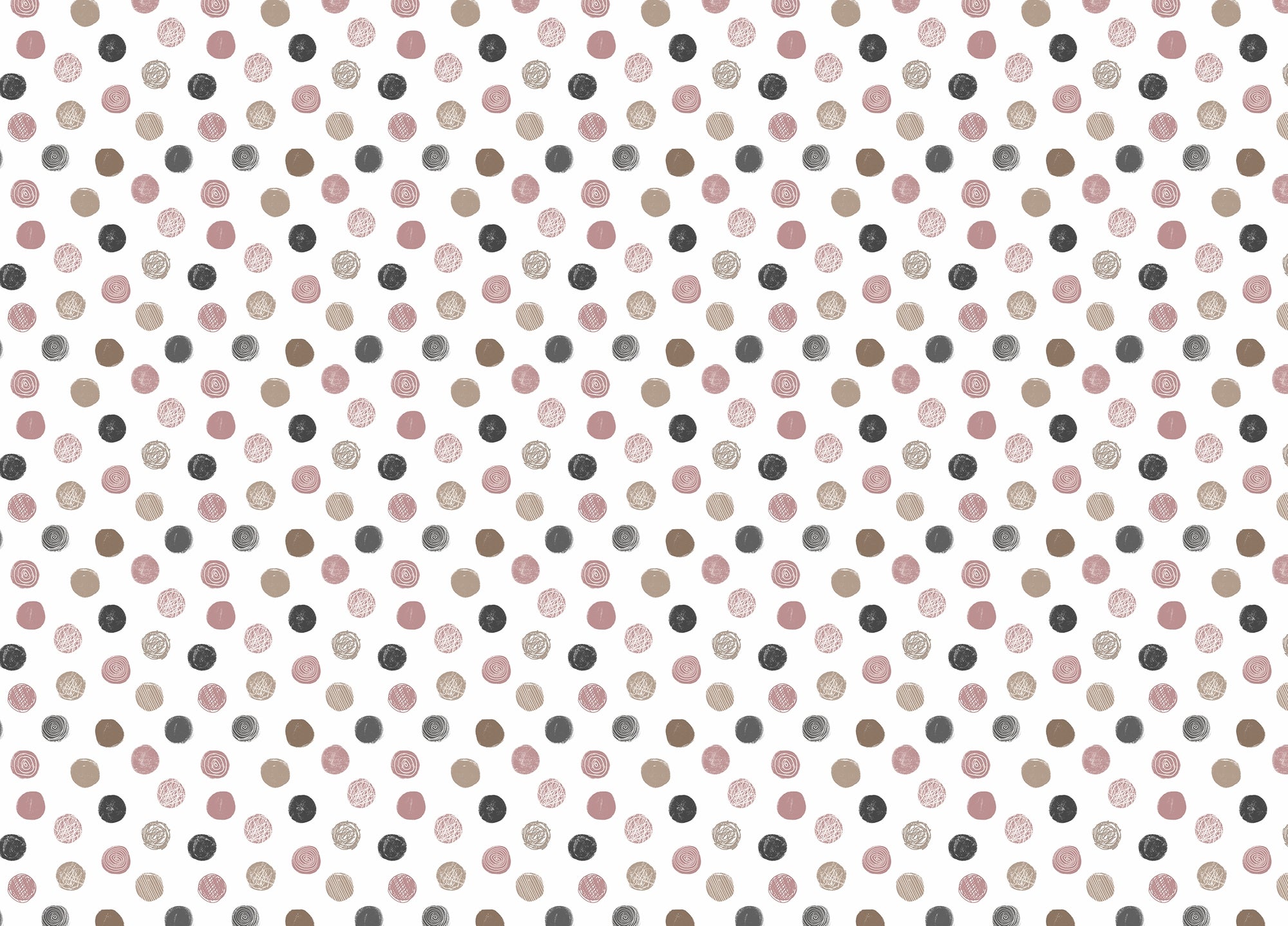 Pastel Seamless Pattern Polka Dots White Wallpaper