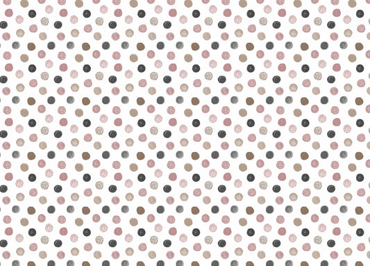 Pastel Seamless Pattern Polka Dots White Wallpaper