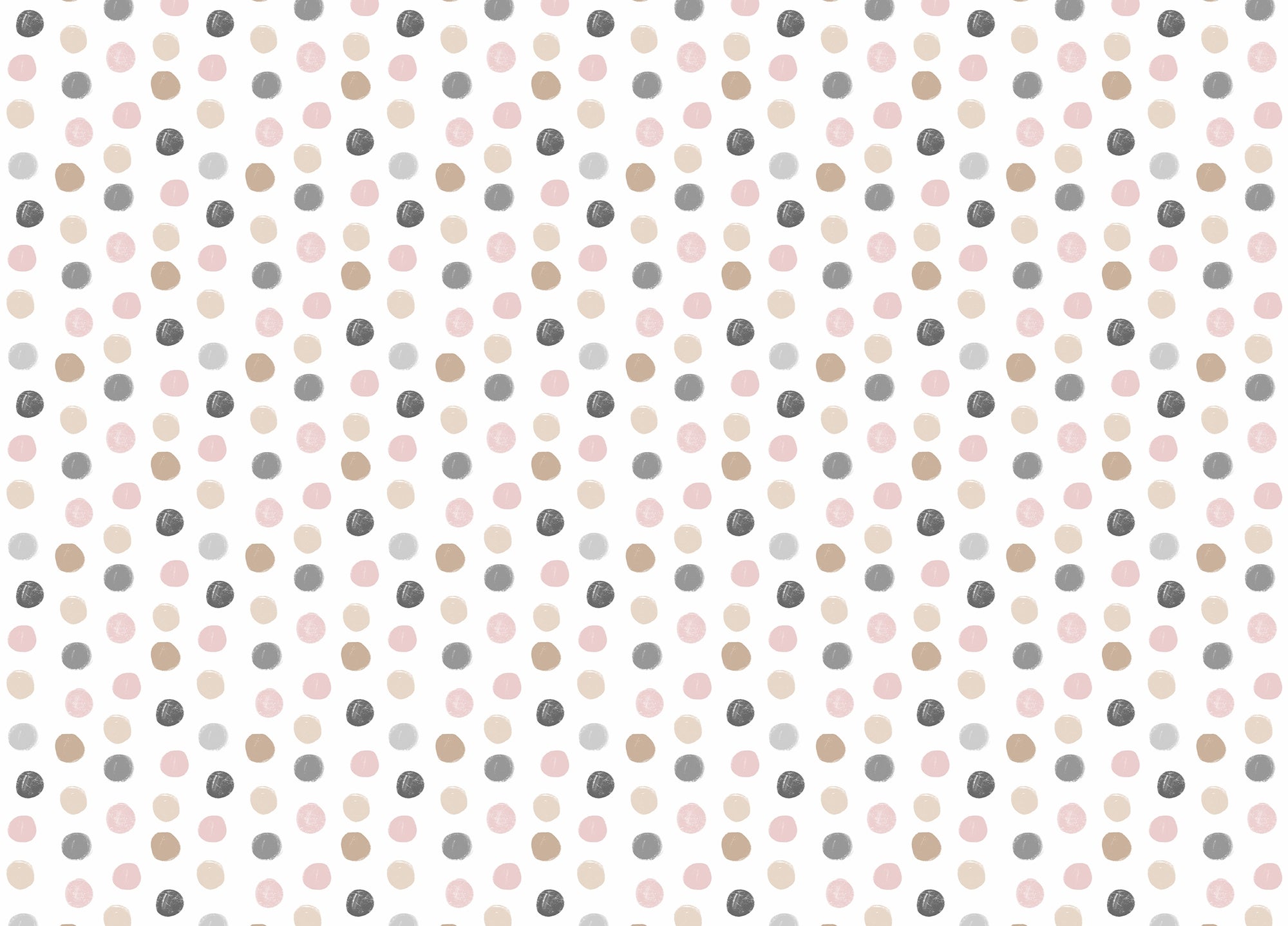 Pastel Colorful Pattern Polka Dots Kids Wallpaper