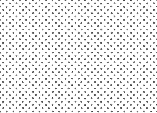 Polka Dots Black Watercolor Seamless Pattern Wallpaper