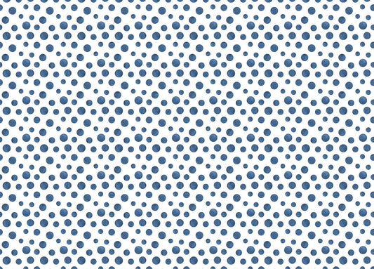Navy Blue Indigo Watercolor Polka Dots Wallpaper