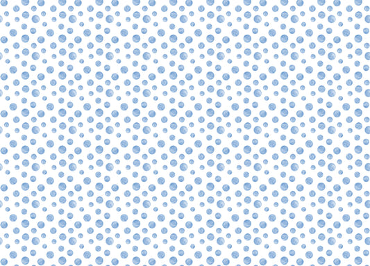 Watercolor Blue Seamless Design Polka Dots Wallpaper