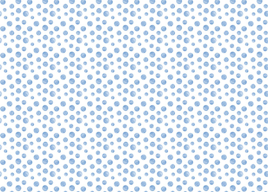 Watercolor Blue Seamless Design Polka Dots Wallpaper