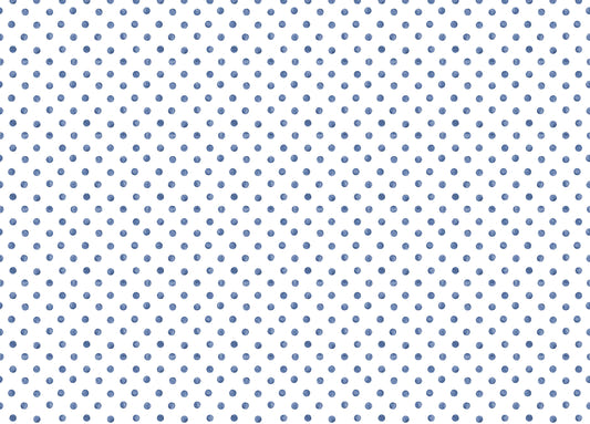 Blue Color Polka Dots Indigo Repeat Pattern Wallpaper