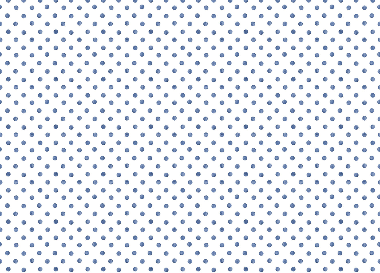 Blue Color Polka Dots Indigo Repeat Pattern Wallpaper