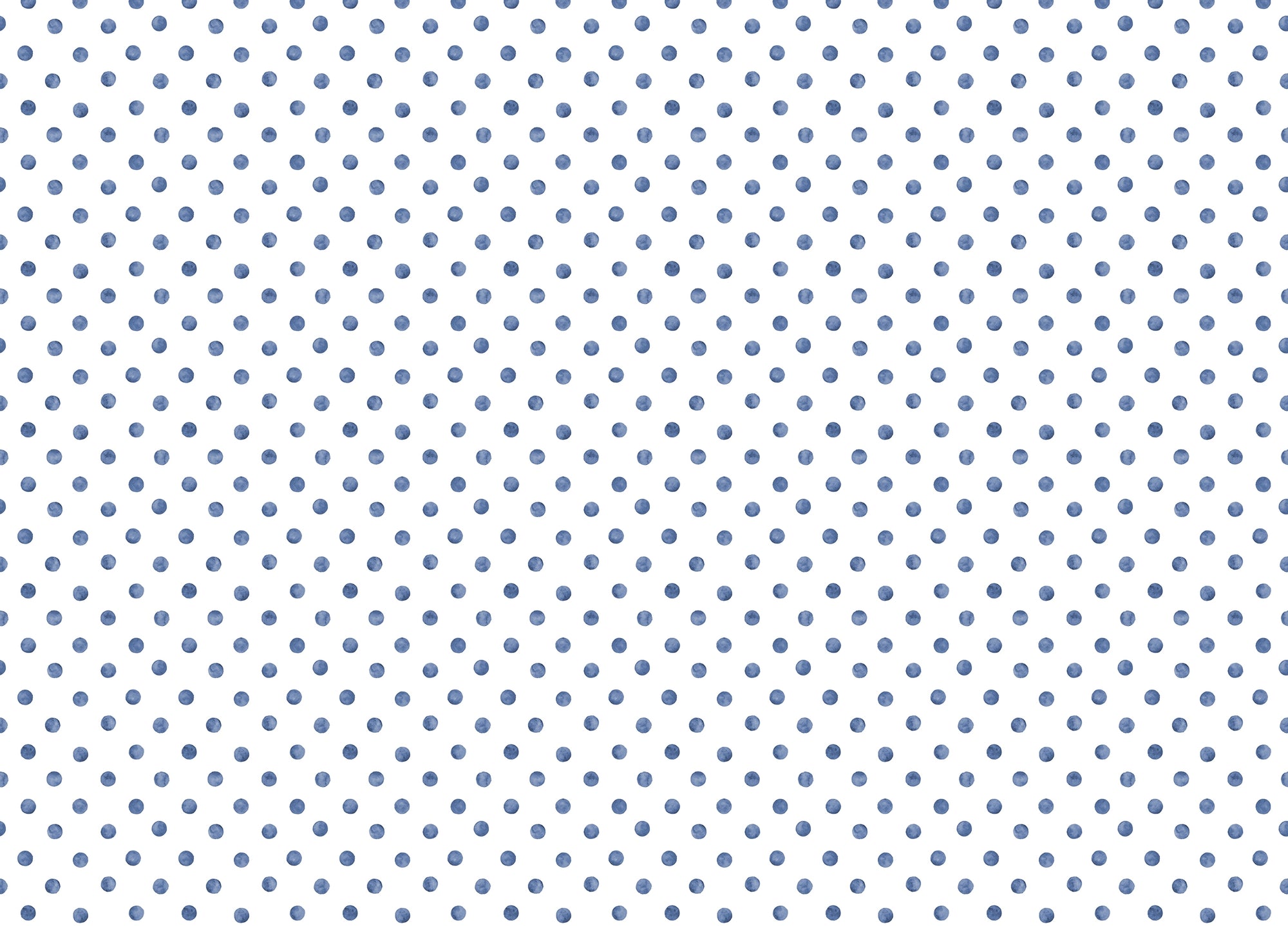Blue Color Polka Dots Indigo Repeat Pattern Wallpaper