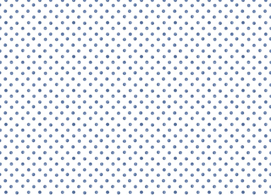 Blue Color Polka Dots Indigo Repeat Pattern Wallpaper