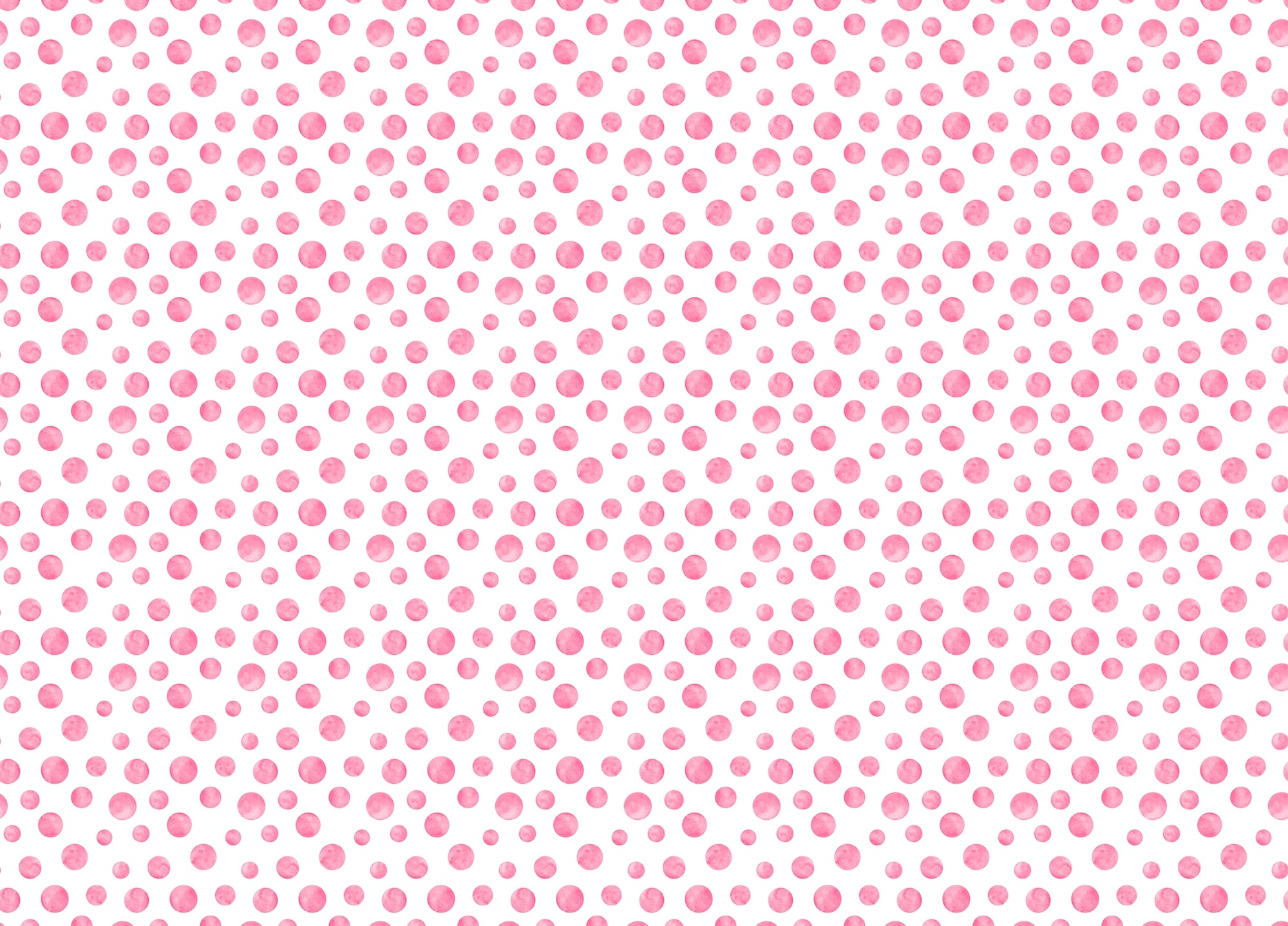Polka Dots Pink Watercolor Abstract Circles Wallpaper