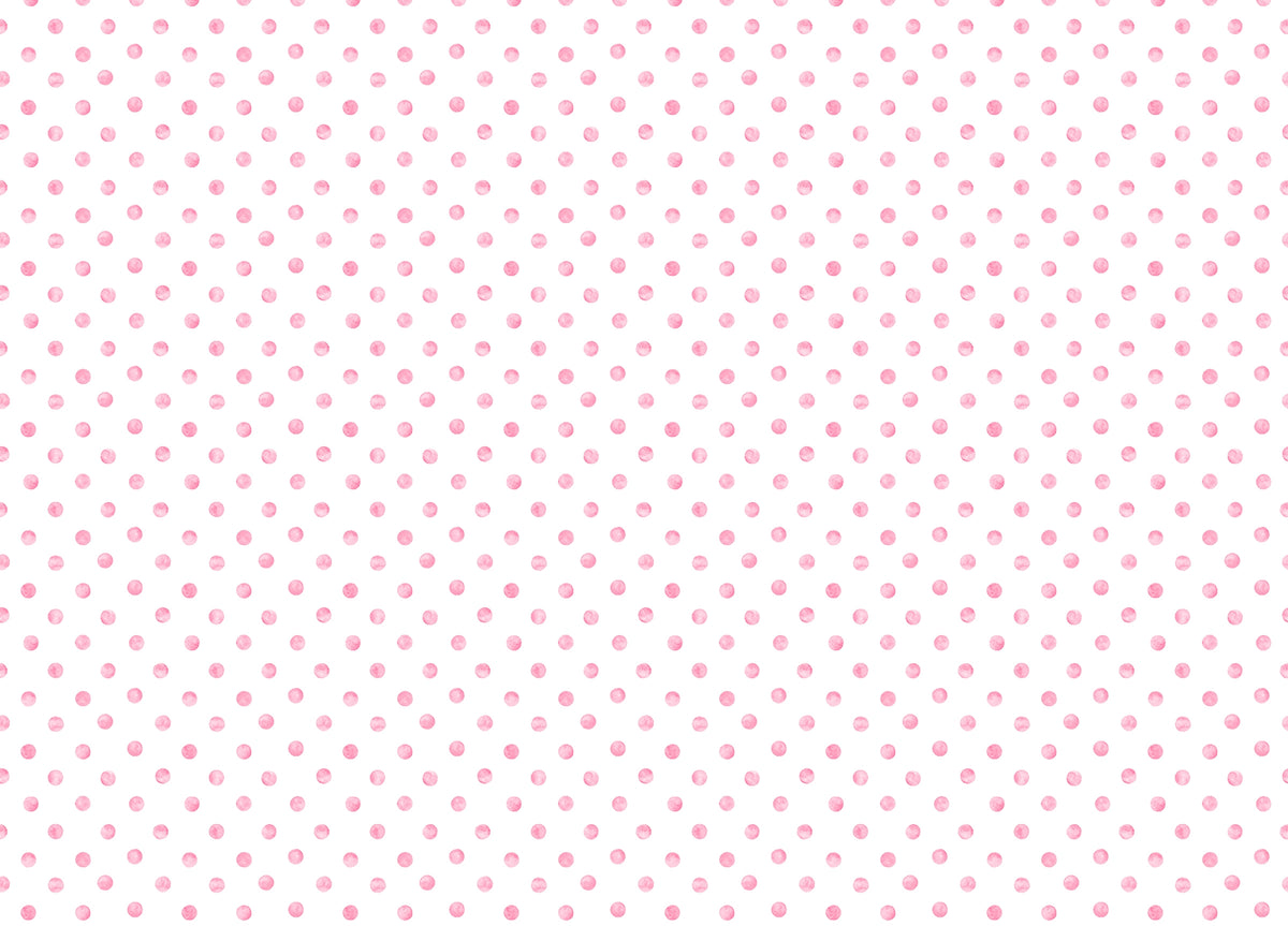 Pink Watercolor Seamless Pattern Polka Dots Wallpaper in your room