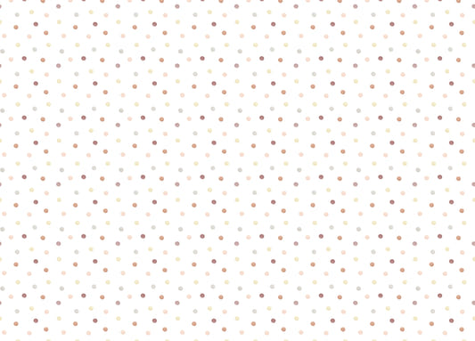 Pastel Geometric Shapes Freehand Aesthetic Polka Dots Wallpaper