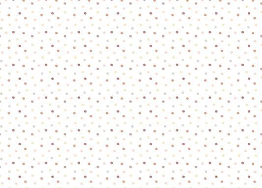 Pastel Geometric Shapes Freehand Aesthetic Polka Dots Wallpaper