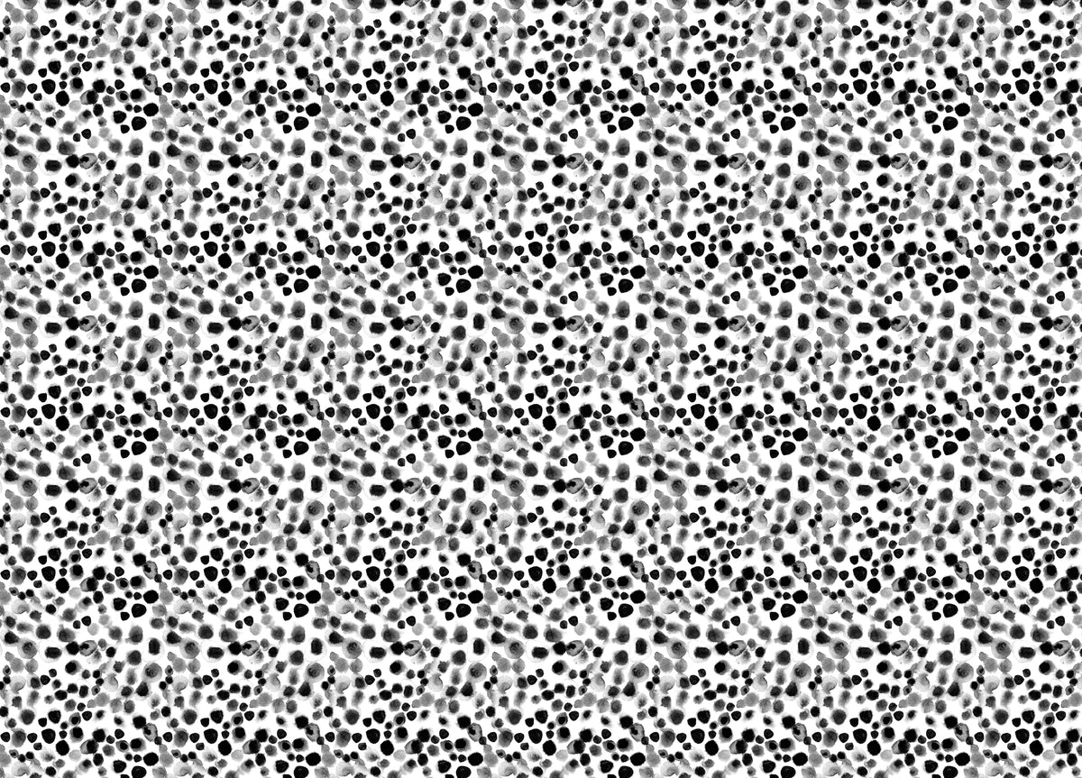 Black and White Watercolor Geometric Scattered Wallpaper in your room — zoomed