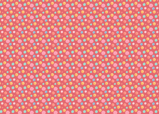 Multicolor Circles Shapes Polka Dots Kids Wallpaper