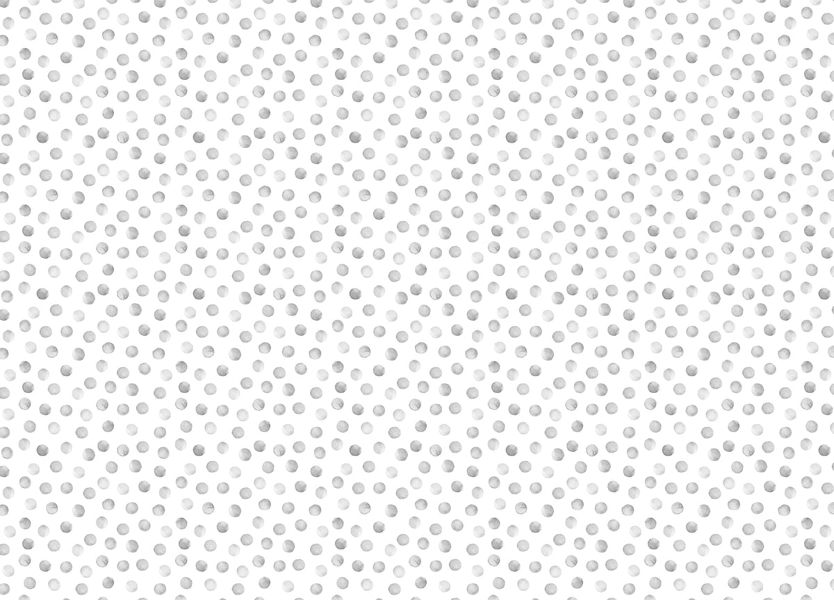 Grey Color Seamless Pattern Polka Dots Wallpaper For Walls in your room — zoomed