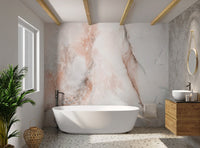 Wall decor with stunning polished onyx marble patterns.