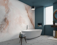 Artistic wall mural featuring polished onyx marble textures.