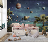 Pretty Planets Wallpaper Wall Murals - Wallanza
