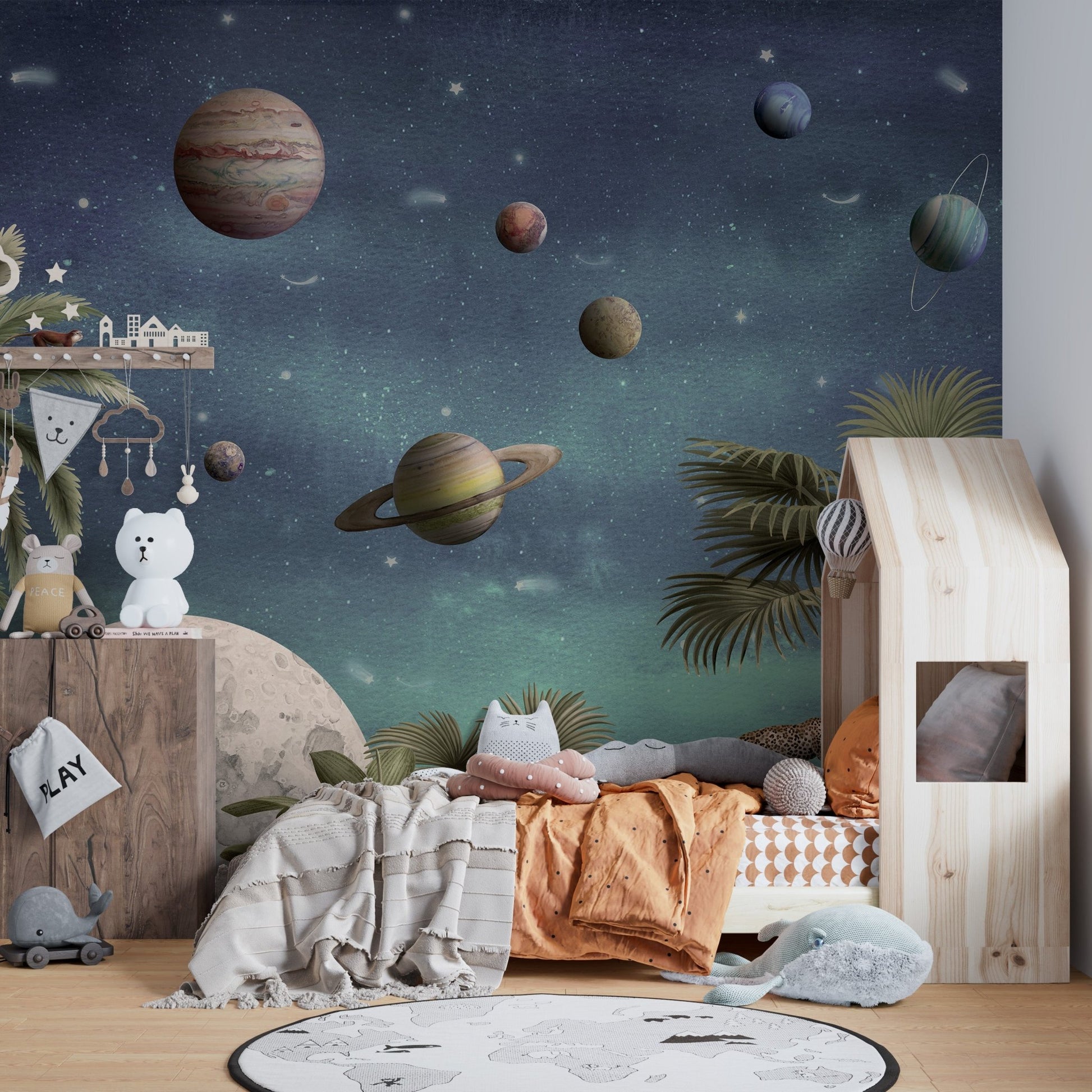 Pretty Planets Wallpaper Wall Murals - Wallanza