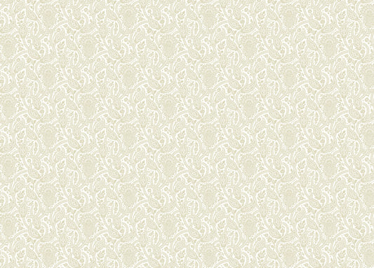 Beige Color Adrian Honey Paisley Wallpaper