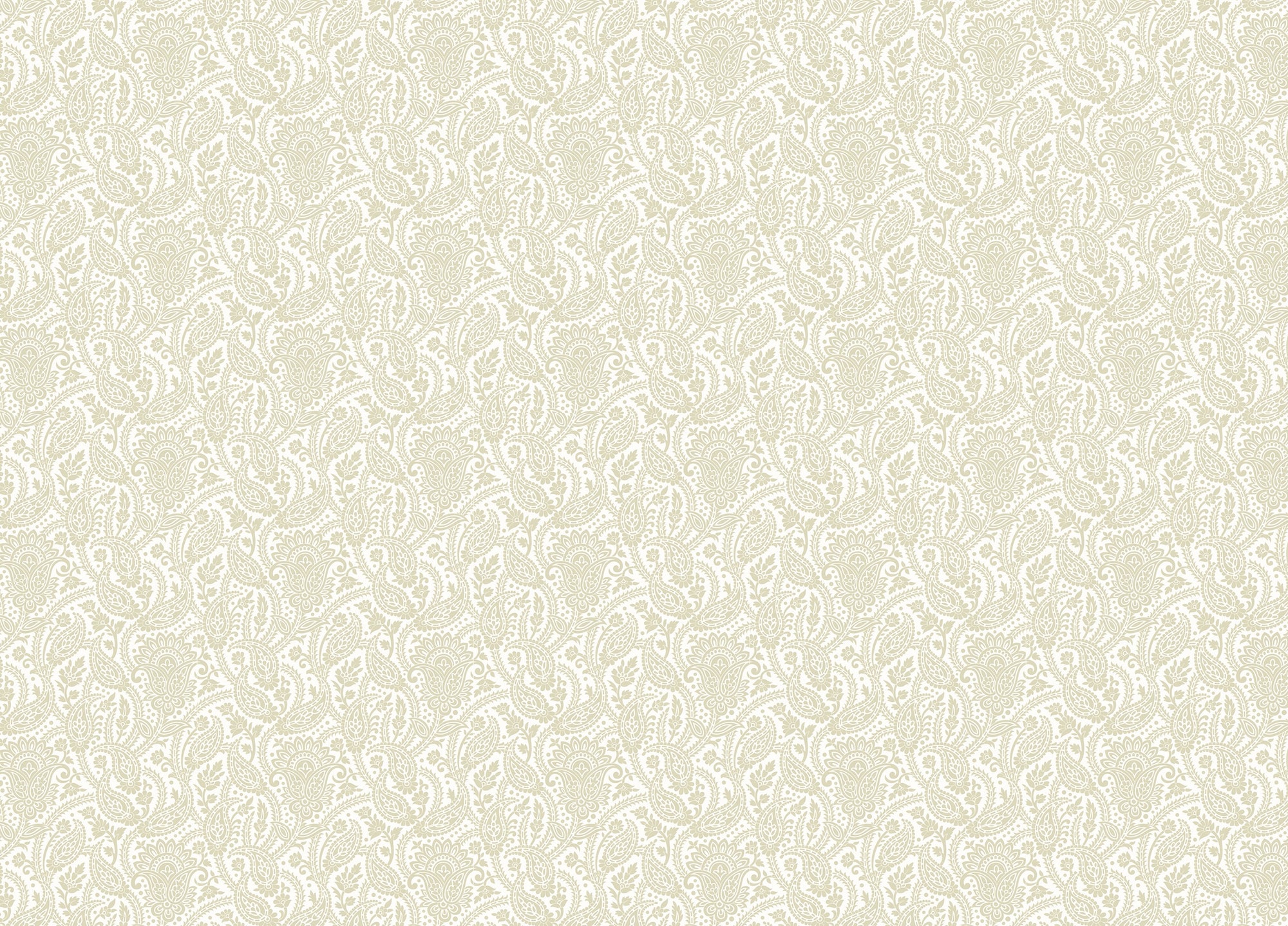 Beige Color Adrian Honey Paisley Wallpaper