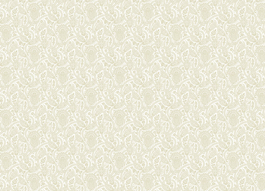 Beige Color Adrian Honey Paisley Wallpaper