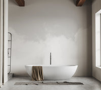 Pure bliss mural featuring a tranquil cloudscape for bathroom walls.
